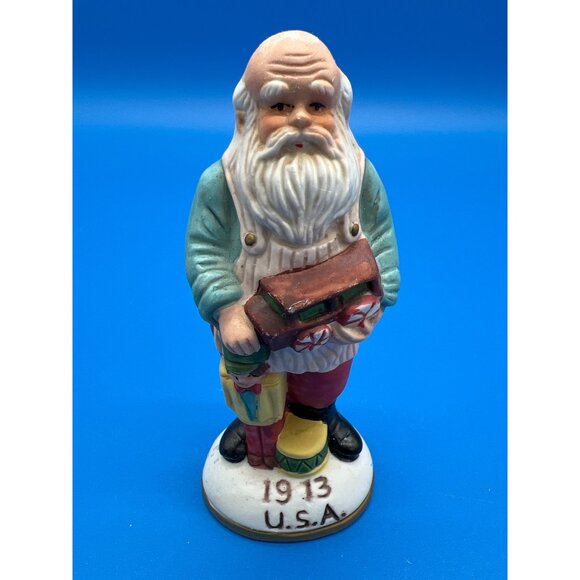 Limited Edition Porcelain Antique Santa Collectible 1913 USA Figure - Picture 2 of 7